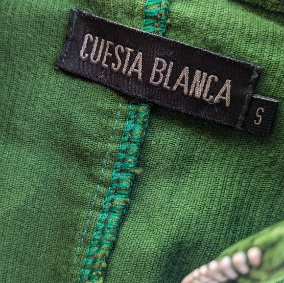 Cuesta Blanca Green Corduroy Jacket - Picture 9 of 9